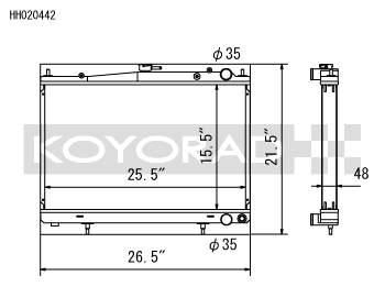 Koyo 94-98 Nissan Skyline GT-R/GT-S 2.6L Turbo Radiator